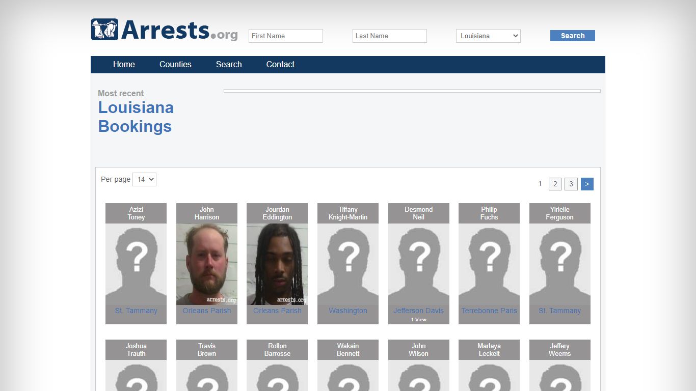 Louisiana Arrests and Inmate Search